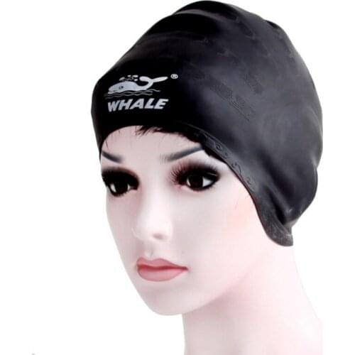 Silicone Swimming Cap Ear Protection Men Women Waterproof Diving Cap Solid Color Spring Swim Pool Cap