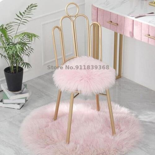 Modern minimalist manicure dressing stool backrest chair Nordic restaurant makeup stool home dining chair net red lounge chair