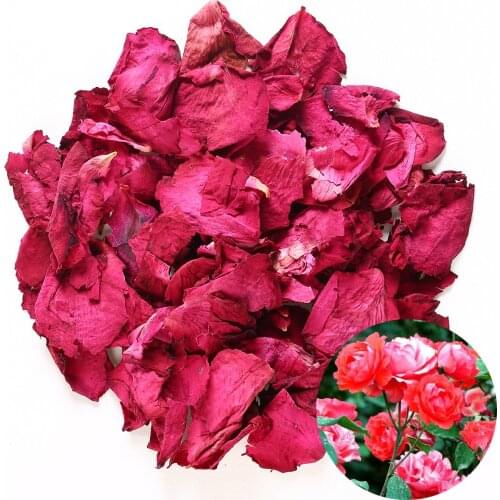 Dried Rose Petals Natural Flower Wedding Confetti Bath Foot Soak Spa Petal Bathing Relieve Fragrant Body Massager 1pc 50g