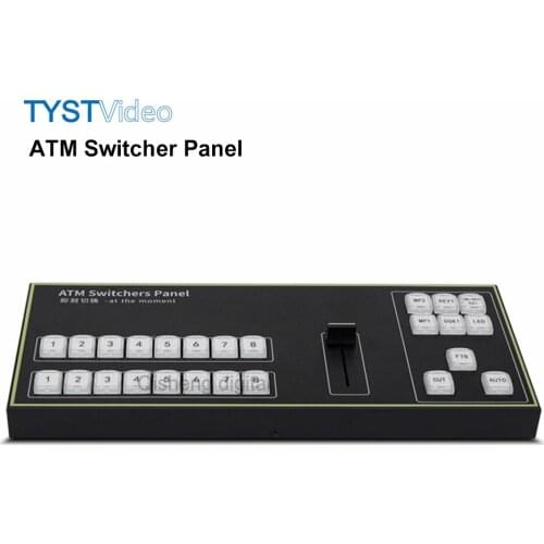 TYST ATM Switcher Panel 4K Virtual studio Recording Video Switcher Tally Interface for Live Broadcast support Blackmagic BMD
