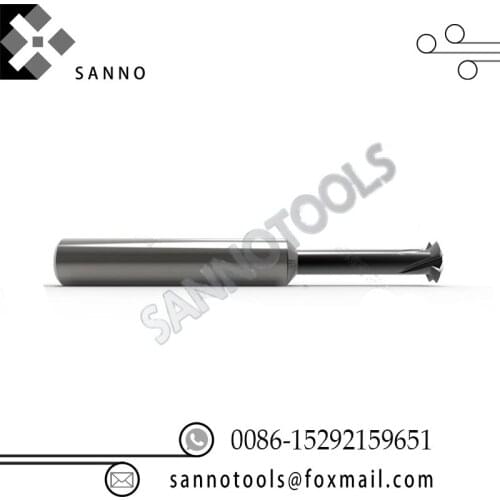 Tungsten steel single thread mills metric milling cutter tools for stainless steel, cast iron and alloy steel etc metal