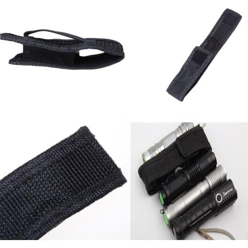 1Pcs 14cm LED Flashlight Bag Holder Flashlight Torch Belt Bag