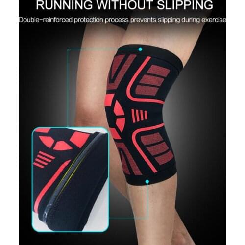 1PC Sports Knee Pad Joint Anckle Protector Brace Support Fitness Gear Spring Cycling Basketball Running Compression Knee Sleeve