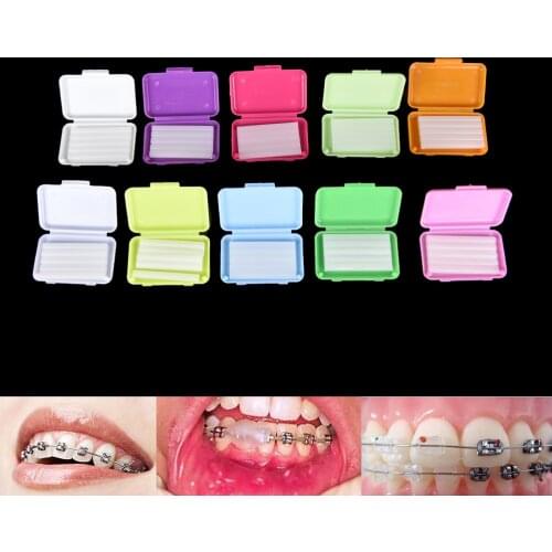 2Pack Dental Orthodontics Ortho Wax Mint Mix Scent For Braces Bracket Gum IrritationTeeth Whitening Oral Hygiene Tool
