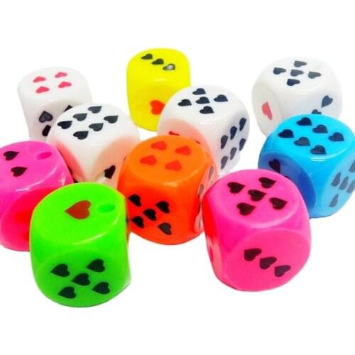 8Pcs E143 multi color Dice pendant for Key Chain Man School Bag Birthday Party Favors Gift Novelty Pinata Filler Loot Gag Prize