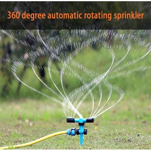 Garden Automatic Sprinklers 360 Degree Rotary Nozzle Rotating Water Sprinkler Watering System Garden Supplies Green/Blue