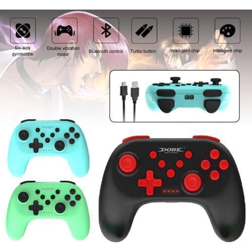 Wireless Bluetooth Controller with Vibration, 2 Thumbsticks, Turbo Button Gamepad for PC, Nintendo Switch, Switch Lite
