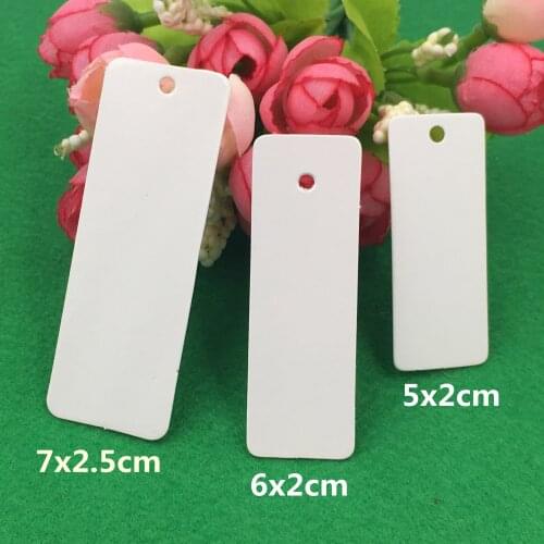 3 size Handmade White Kraft Paper Hang Tags For wedding Festival Greeting Card Supplies Favor Price Tag jewelry Note Tags 100pcs
