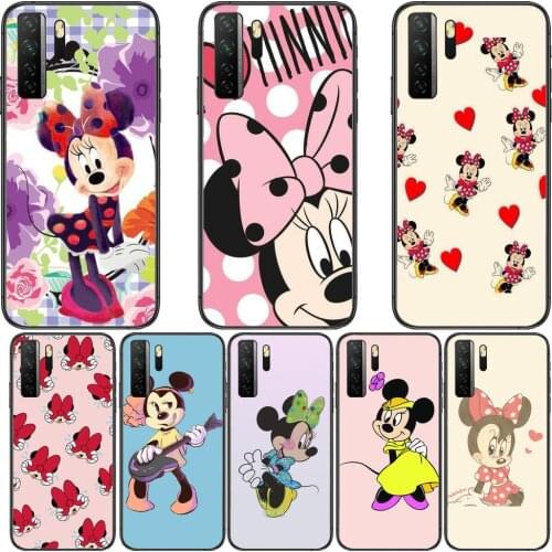 The Case Mickey Mouse Black Soft Cover The Pooh For Huawei Nova 8 7 6 SE 5T 7i 5i 5Z 5 4 4E 3 3i 3E 2i Pro Phone Case cases