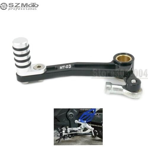 For YAMAHA MT03 MT-03 MT 03 2015-2020 Adjustable Gear Foot Brake Pedal Lever Motorcycle Accessories With Logo