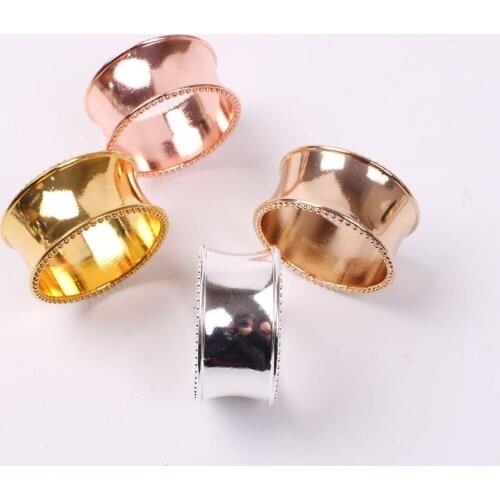 European napkin buckle napkin ring napkin rings Gold Alloy Napkin ring napkin buckle