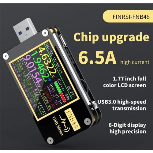 FNB48 PD Trigger Voltmeter Ammeter Current Voltmeter En Voltmeter Usb Tester Phone Quick Recharging Capacity Tester
