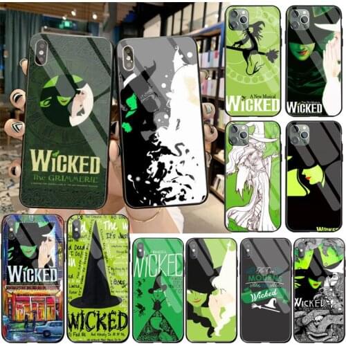 HUAGETOP New WICKED The Musical Soft black Phone Case Tempered Glass For iPhone 11 Pro XR XS MAX 8 X 7 6S 6 Plus SE 2020 case