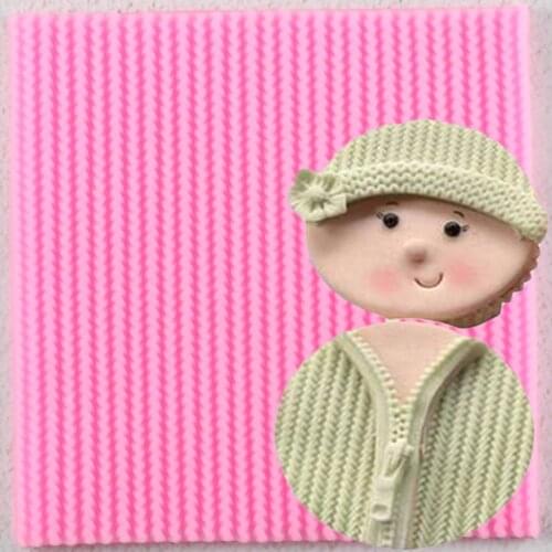 Needle Knitting Wool Texture Lace Cooking Tools Silicone Fondant Mold DIY Cake Decorating Polymer Clay Resin Candy Sculpey