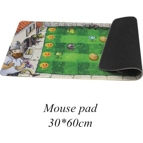 Gaming Mouse Pad Large Mouse Pad Gamer Big Mouse Mat Computer Mousepad Natural Rubber Keyboard Desk Mat Plants vs. Zombie