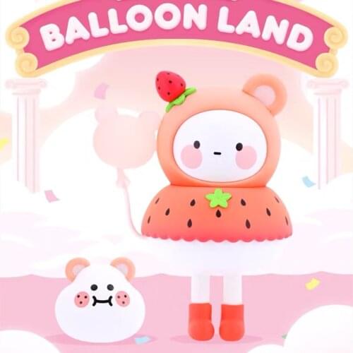 Cute Anime Figure Gift Surprise Box Original POPMART BOBO&COCO Balloon Paradise Series Blind Box Toys Model Confirm Style