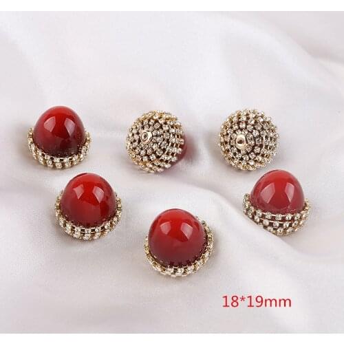Min order 12pcs/lot resin beads decoration alloy chain winding fashion woman earnuts charms diy jewelry earring accessory