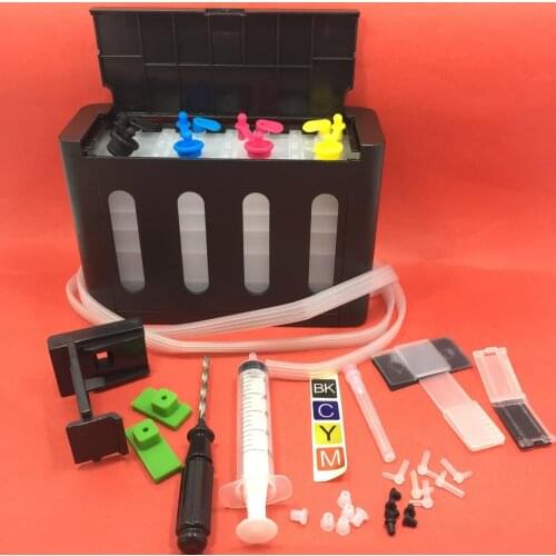 YOTAT Universal 4 Color DIY CISS kits for HP121 122 301 61 for canon PG40 41 PG37 38 PG50 PG540 ink cartridge