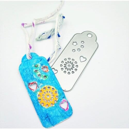 Wholesale die Cutting dies Flower heart bookmark metal craft paper die Scrapbooking/DIY Embossing mould Easter New Year cards