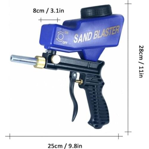 Anti-rust Protection Air Spot Sand Blaster Gravity Feed Sandblasting Handheld Pneumatic Gravity Feed Easy Carry Wholesale