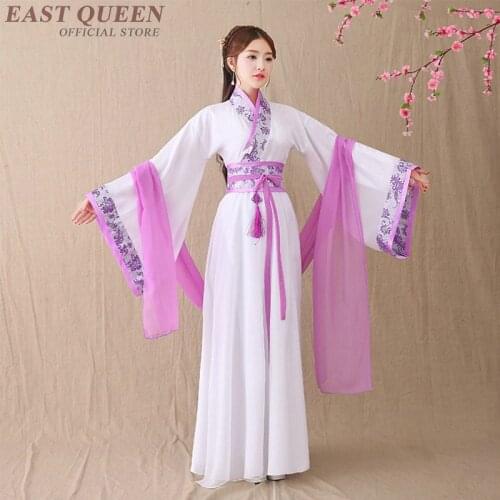 New traditional ancient Chinese Hanfu stage dance show Chinese folk dance womens classical Tang dynasty Hanfu dress DD374 F