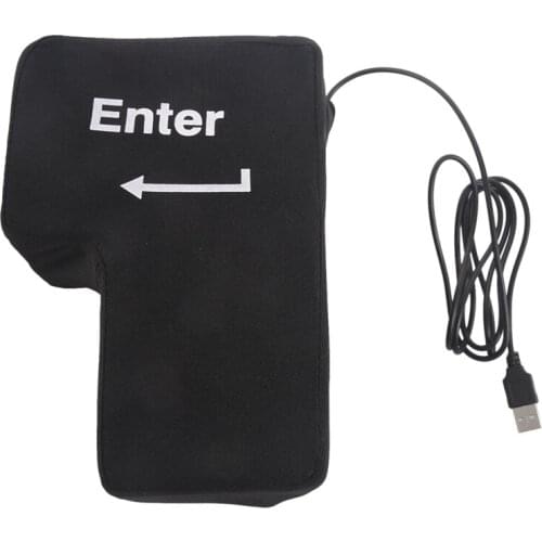 Enter Key Pillow, Big USB Enter Button Stress Relief Vent Tools, Unbreakable Relax Enter key Office Desktop Nap Pillow