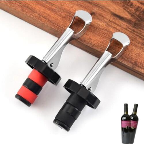 Wine Bottle Stopper Stainless Steel Reusable Plug Keep Wine Fresh For Sweetheart Favors Wedding Gift