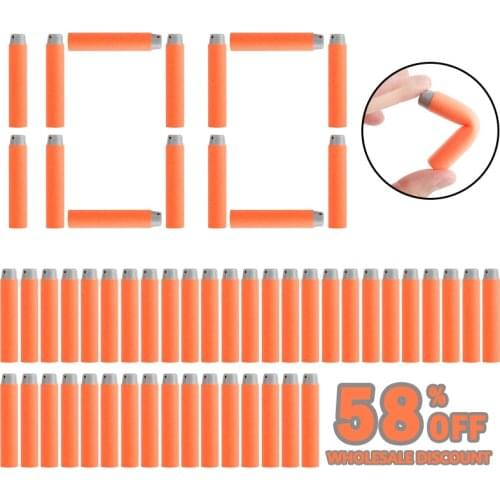 100PCS Foam Bullets For Nerf Accurate 7.2cm Refill Darts for Nerf Accessories Toy Gun Blasters for Nerf Series AccuStrike Falcon