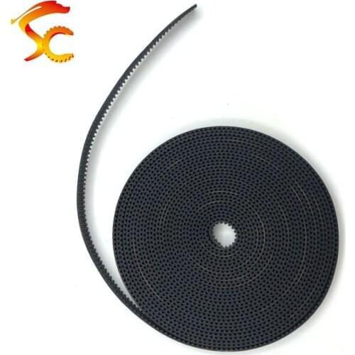 High Quality 5meters/lot GT2-6mm open timing belt width 6mm 2GT 6mm rubber belt Free shipping