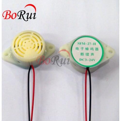 FM-27 3-24V 12V 95DB Active buzzer High-decibel Electronic Buzzer Beep Alarm Intermittent / Continuous For Arduino diy Buzzer