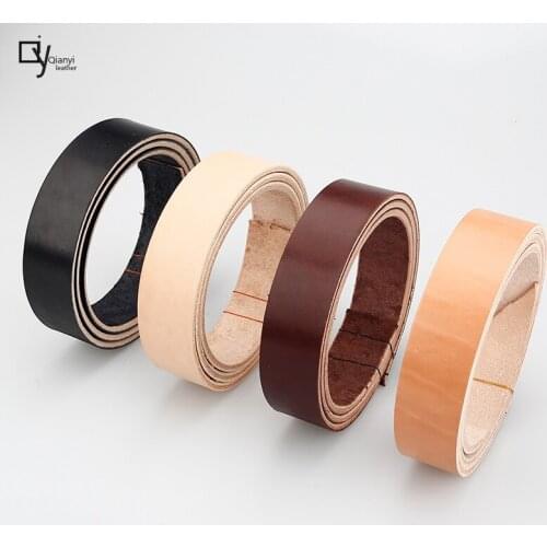 Original color Shonan, Japan Polished vegetable tanned leather Belt thickened Japanese Tochigi semi-finished belt material
