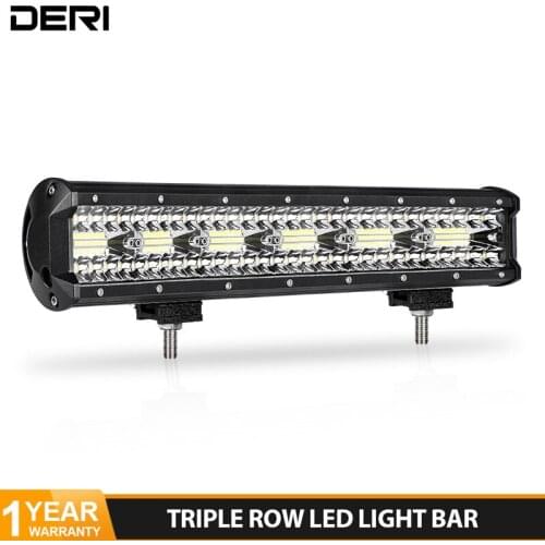 3 Rows LED Bar 18 Inch LED Light Bar Spot Flood beam for Car Tractor Boat OffRoad 4x4 Truck SUV ATV Driving work lights 12V 24V