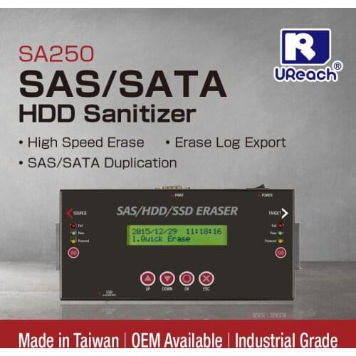 JetMedia SE13 HDD/SSD Duplicator & Data Eraser SAS SATA Standalone copier