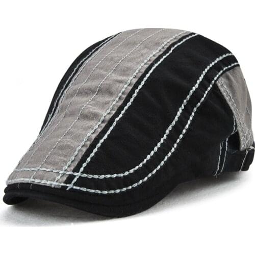 JAMONT Vintage Hat Casual Beret for Men Outdoor Sports Flat Hat Womens Beret Summer Autumn Embroidery Brand Designer Retro Caps