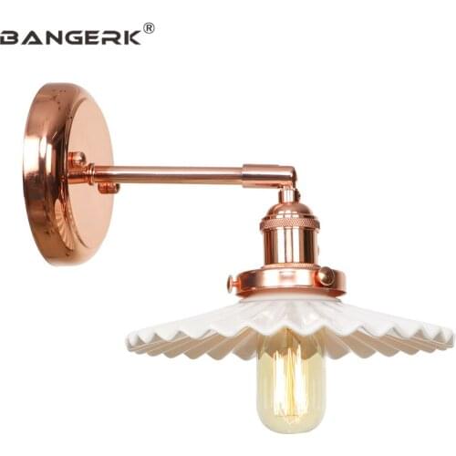 Vintage Loft Wall Light Iron Ceramic Sconce Wall Lights LED Edison Retro Switch Bedside Wall Lamp Home Decor Lighting Luminaire