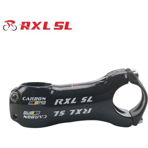 RXL SL Bicycle Stem MTB Stem Carbon Fibre Bicycle Parts 3K Glossy 6/17 Degree 80/90/100/110/120 Bicycles Stems