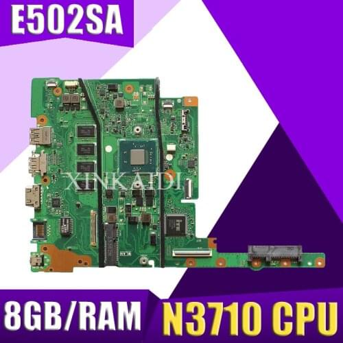 XinKaidi with N3710 CPU 8GB/RAM E502SA E402SA laptop Motherboard For ASUS E502S E502SA E402S E402SA Motherboard