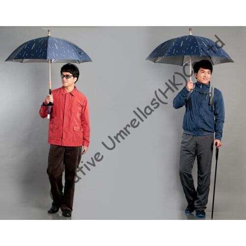 Self-defense crutch umbrellas,old mans unbreakable umbrellas,walking stick,,brass shaft,100%Formosa taffeta,muti-use