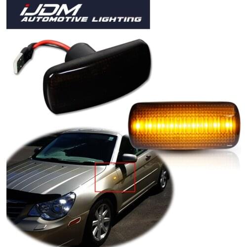 2pcs Car LED Side Marker Fender Blinker Signal Light For Jeep Compass Patriot Commander Liberty Grand Cherokee Chrysler 200 300