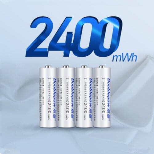 4pcs/lot High quality 1.5v 2400mWh AA rechargeable battery microphone camera rechargeable lithium battery