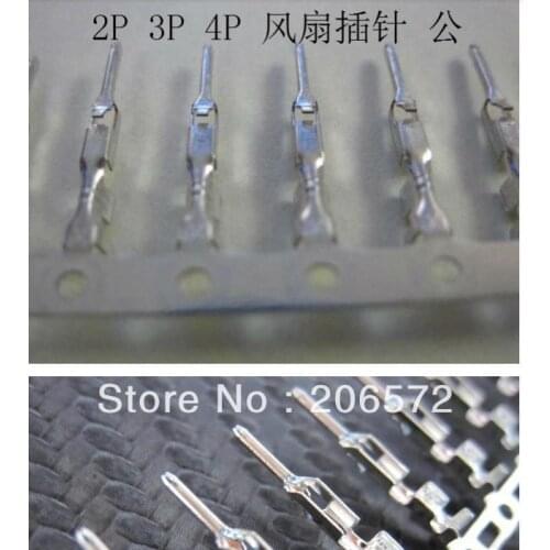 Fan connector terminal male needle for PC computer fan 2540 Plastic shell Housing