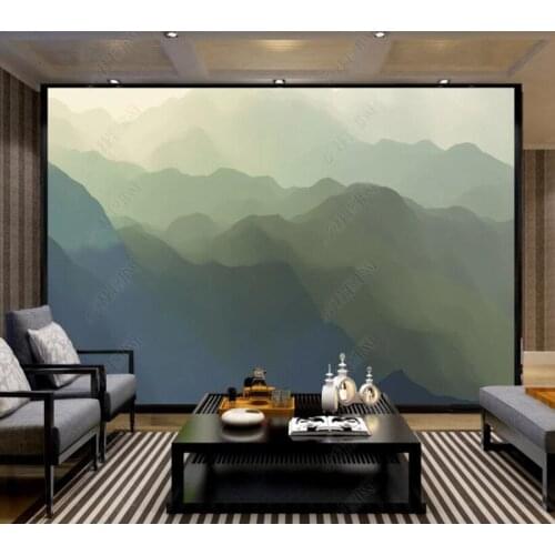 Papel de parede Abstract Cloudy Mountains New Chinese Style 3d wallpaper mural,iving room tv wall bedroom wall papers home decor
