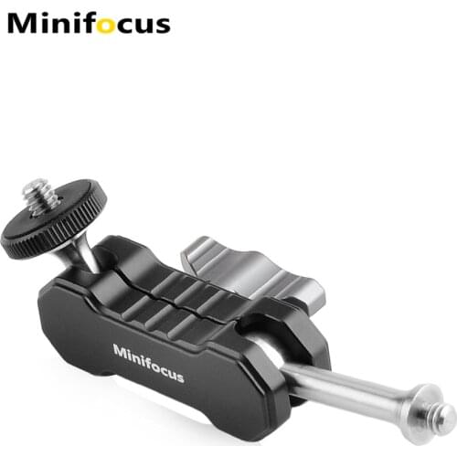 Dual BallHead 1/4" Adapter for Monitor Microphone LED Video Light Flashlight Magic Arm Mount Bracket Double Ball Head Adjustable