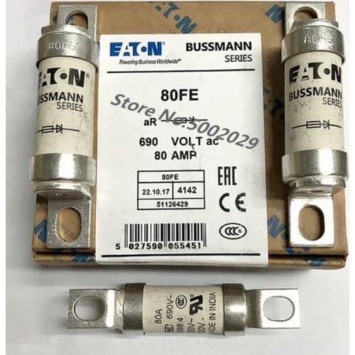 Free Shipping 10Pcs/lot New original American BUSSMANN Fast fuse BS88: 4 80FE 80A 690V FUSE