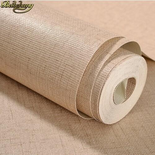 Beibehang Modern minimalist hotel linen wallpaper Solid Color Modern Simple Wallpaper For Bedroom 3D Wall Paper for living room