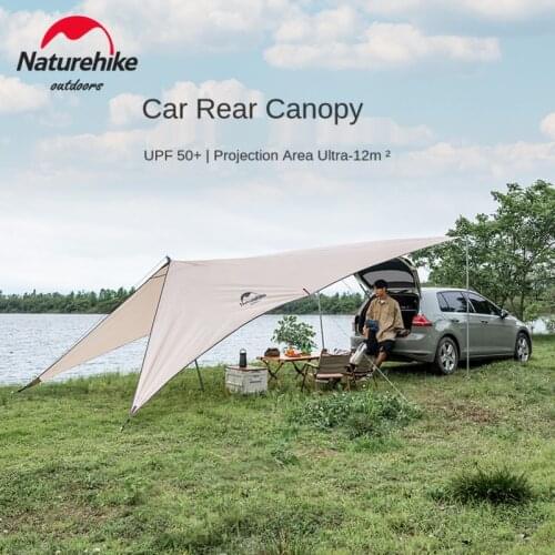 Naturehike Car Tail Sky Curtain Car Rear Canopy Outdoor Camping Tent Awning Gabled Car Tail Tarp For Traveling Sunshade Cloth