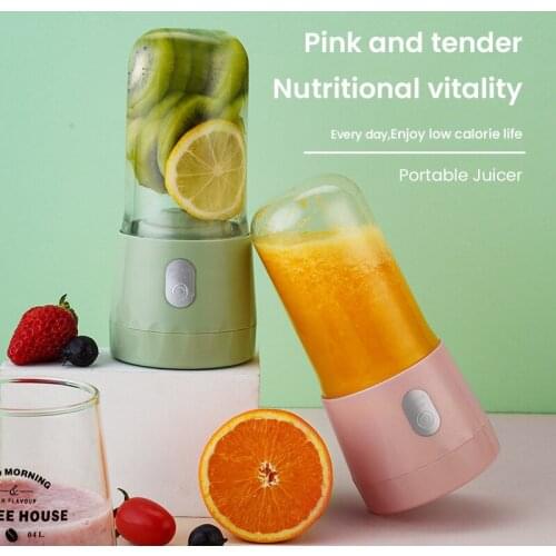 ZK30 350ML Portable Blender Mini Fruit Juicer Cup Personal Small Electric Juice Mixer Machine Travel Bottle