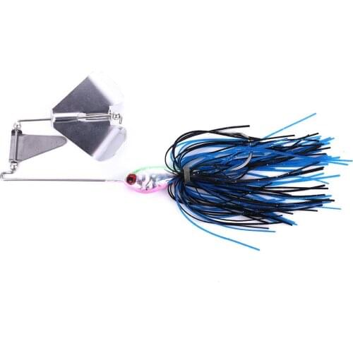 1PCS Buzzbait Spinner Bait 16g with Bass Fishing Spoon Lure Metal Jig Jigging lure Swimbait Spinnerbait