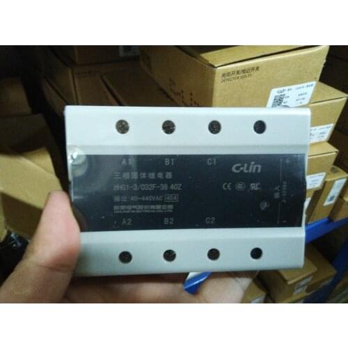 Brand new original authentic C-Lin HHG1-3/032F-38 40Z three-phase DC control AC SSR-DA solid state relay 40A 40-440VAC
