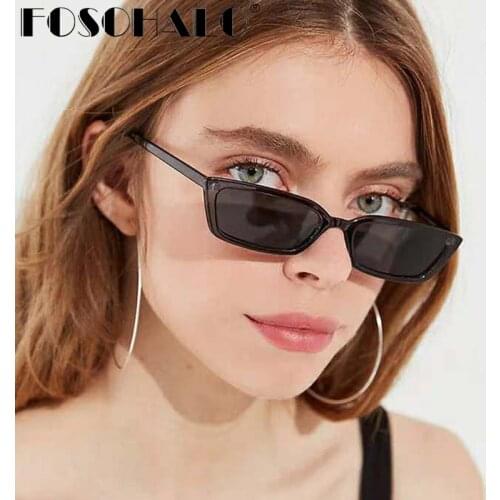 Brand Designer Rectangle Sunglasses Women Men Steampunk Cat Eye Sunglasses Vintage Male Sun Glasses Retro Ladies 2020 Fashion
